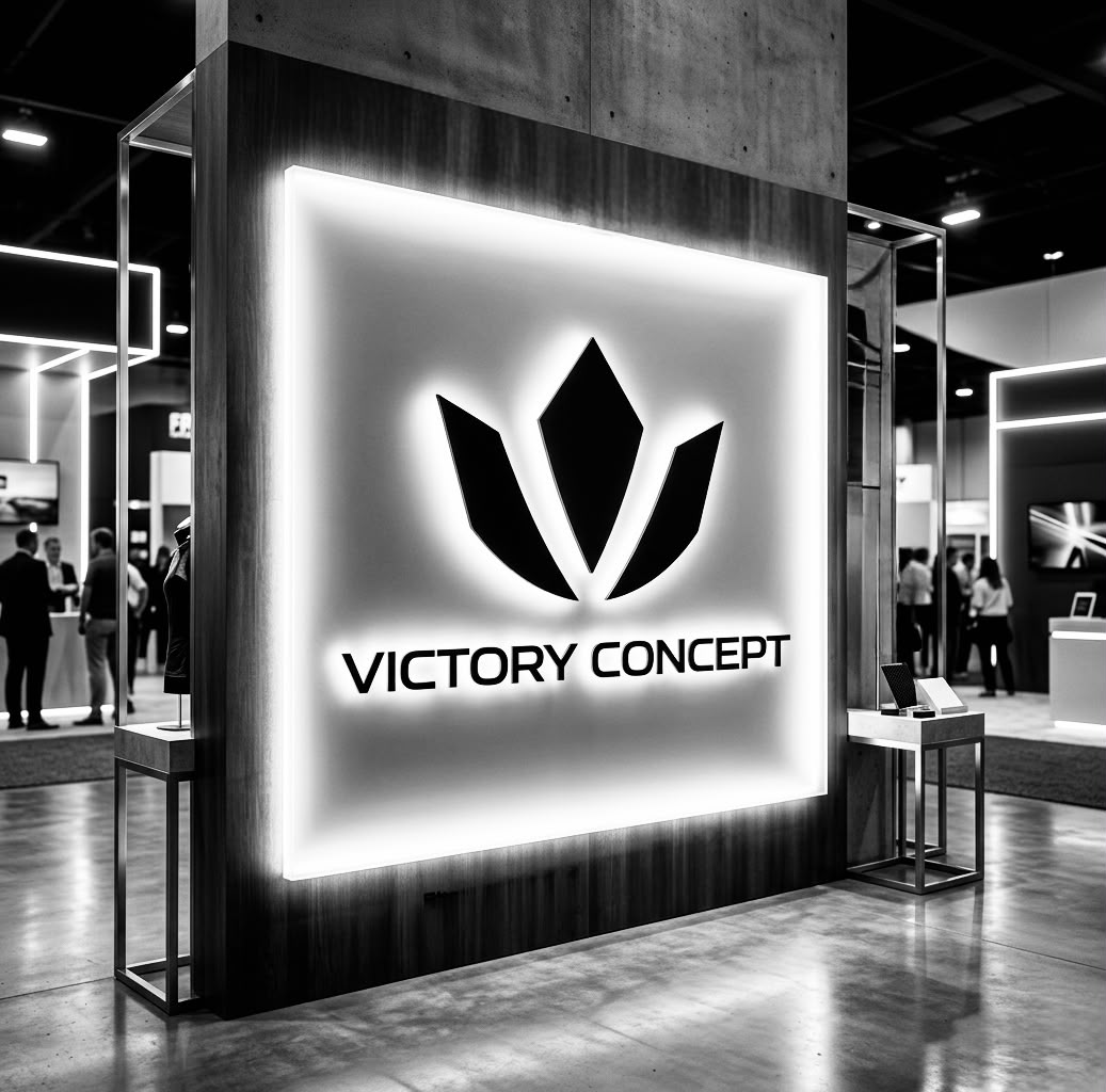Logo iluminado de Victory Concept